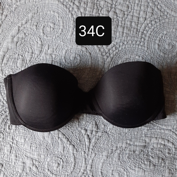 Black strapless bra - Picture 1 of 3